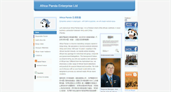 Desktop Screenshot of africapanda.com